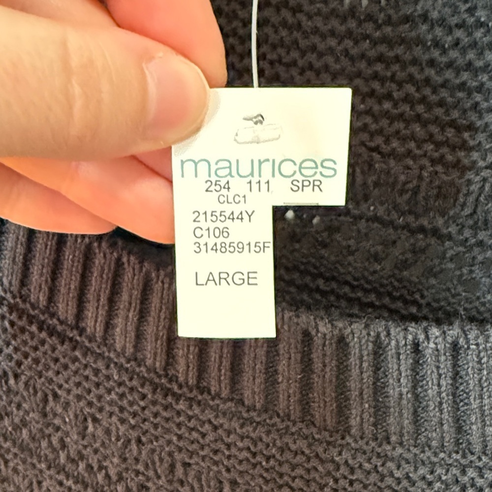 Maurices Black Knit Sweater - Picture 5 of 8